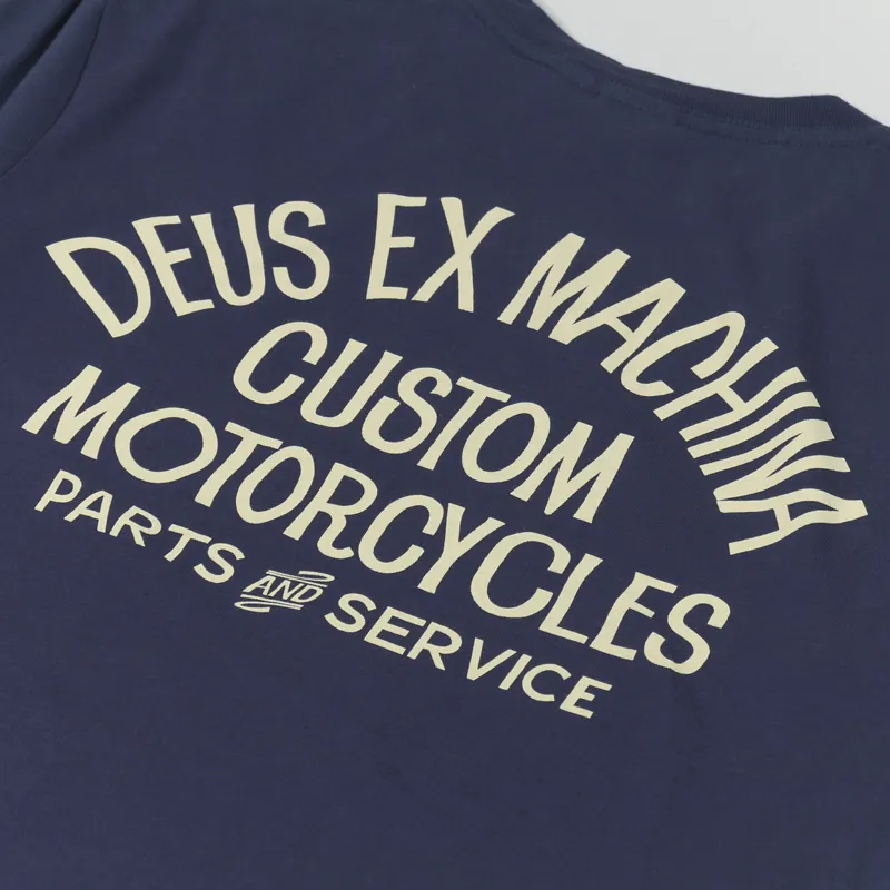 Deus Ex Machina Canyons T Shirt Navy-4