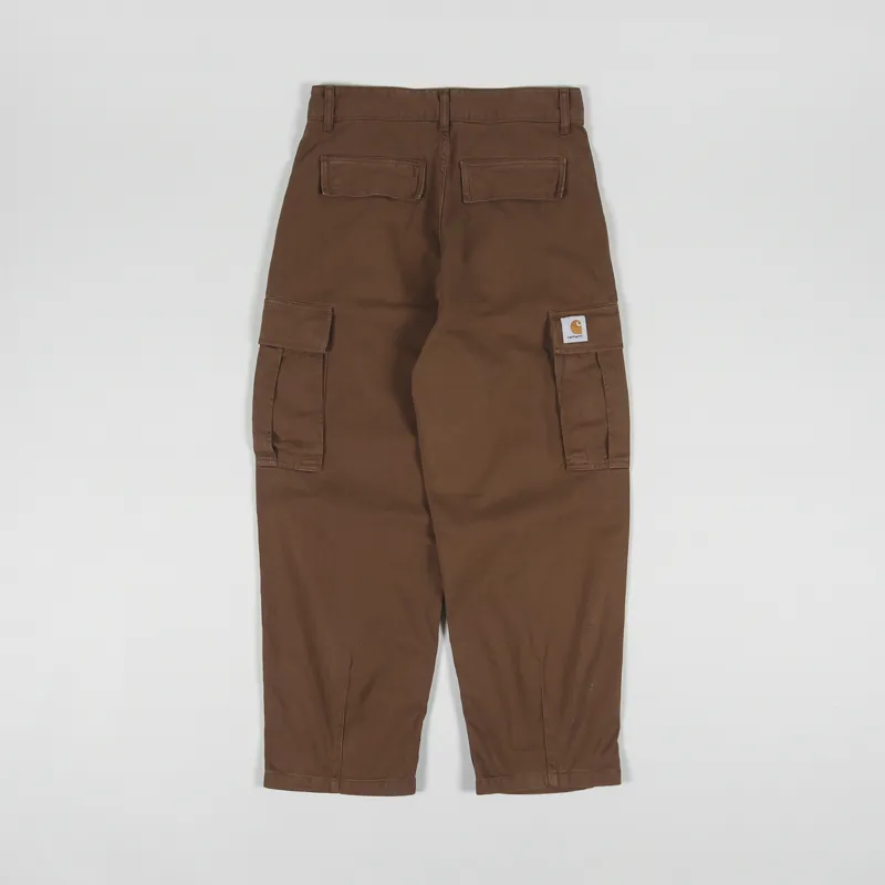 Carhartt WIP Mens Cole Cargo Pants Tamarind Moraga Twill