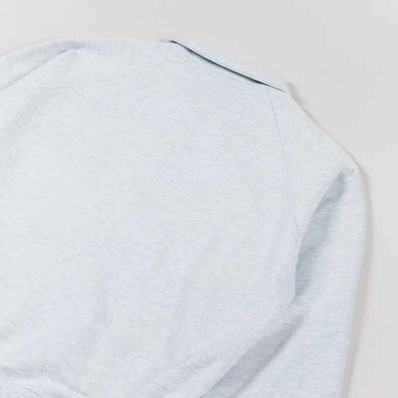 FrizmWORKS Collar Half Zip Sweatshirt Light Grey-4