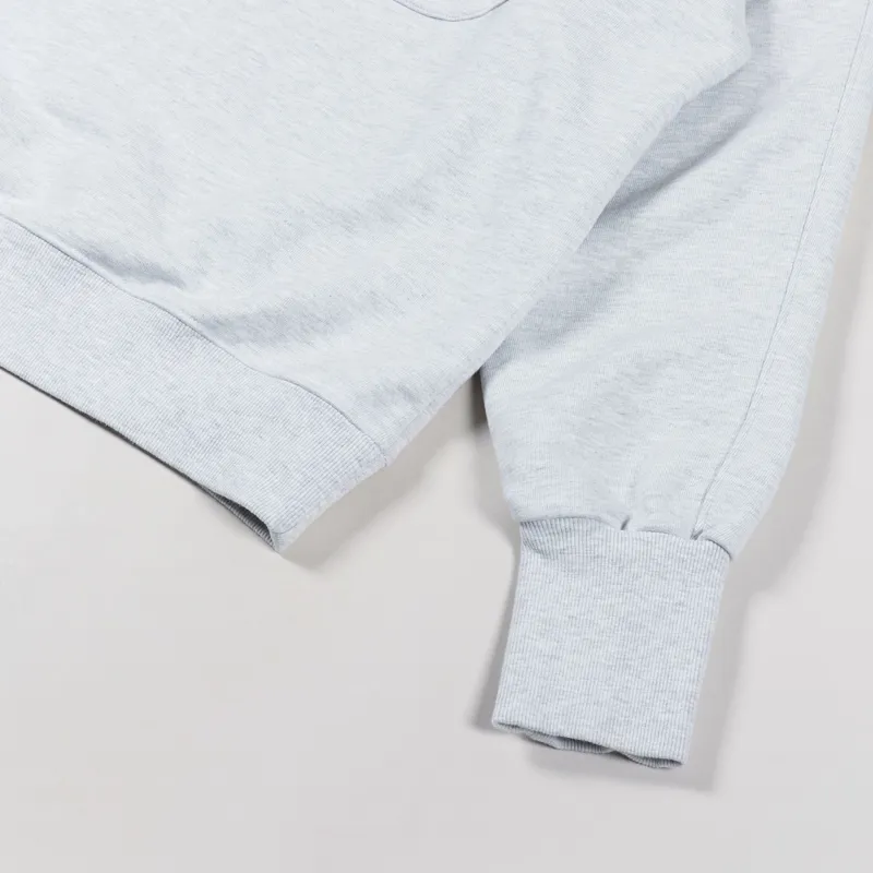 FrizmWORKS Collar Half Zip Sweatshirt Light Grey-2