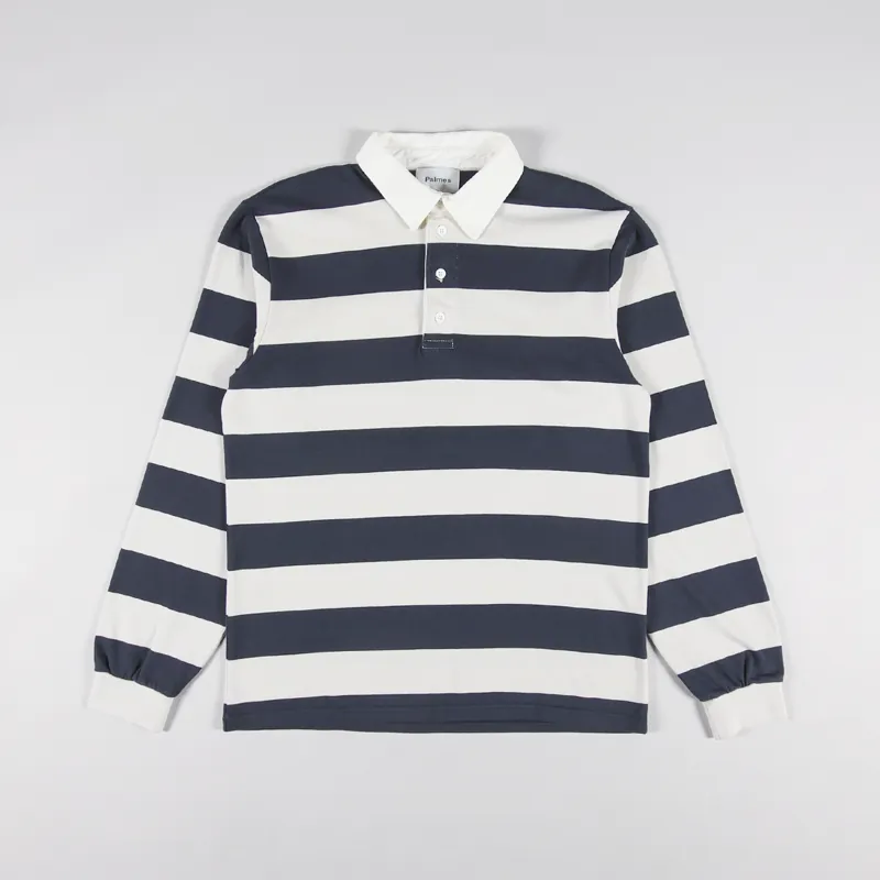 Palmes Tennis Society Colt Rugby Shirt Navy White