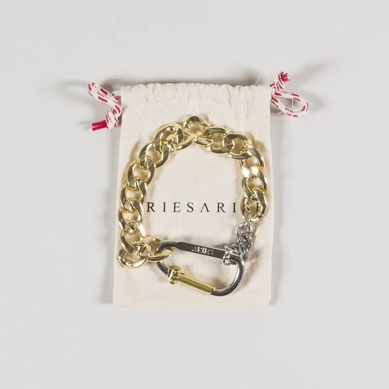 Aries Column Carabiner Necklace Gold-2