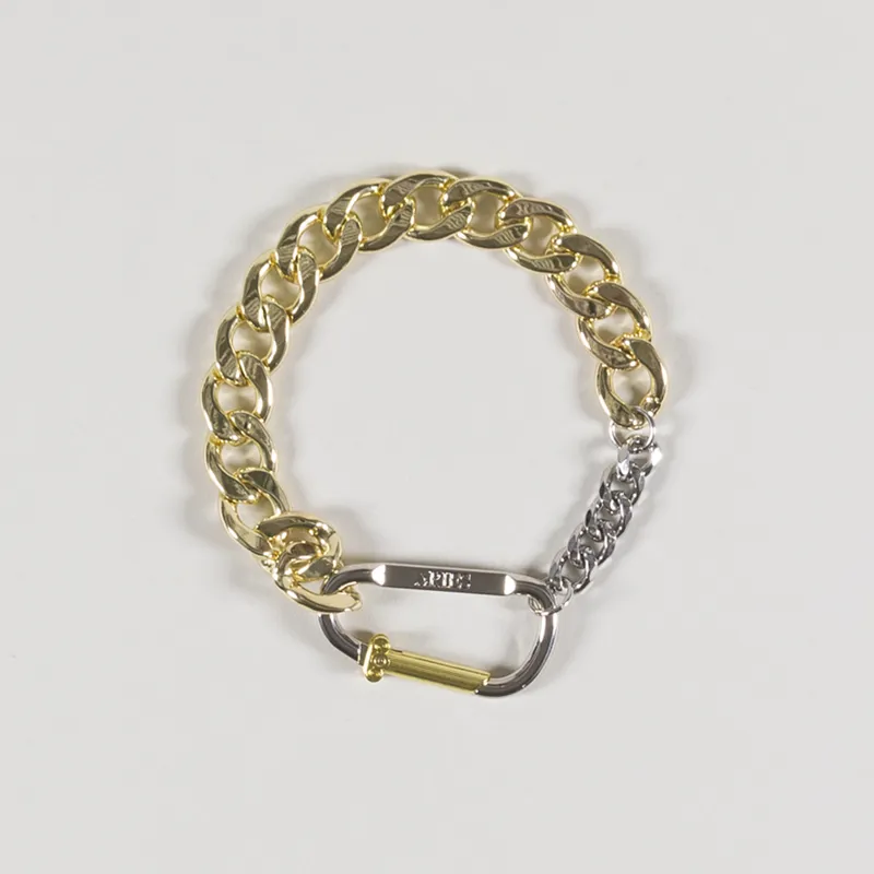 Aries Column Carabiner Necklace Gold