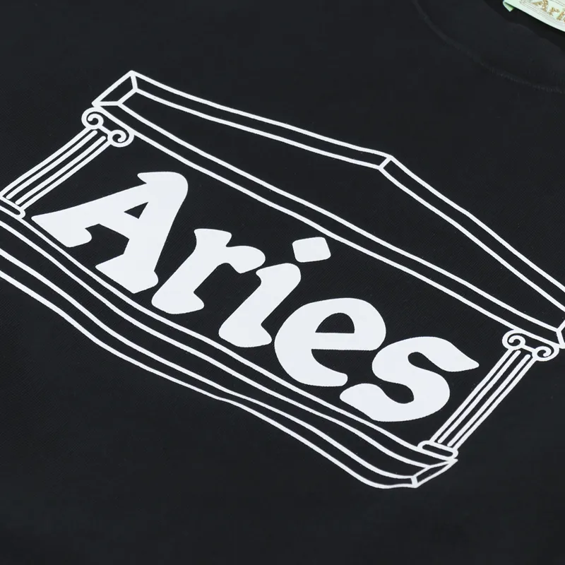 Aries Column Sweatshirt Black-6