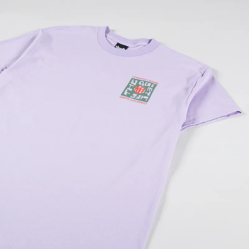 The Quiet Life Community Minded T Shirt Lavender-3