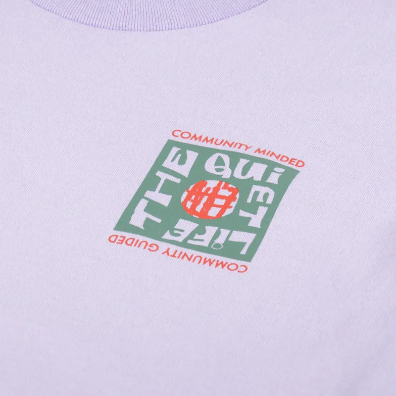 The Quiet Life Community Minded T Shirt Lavender-5