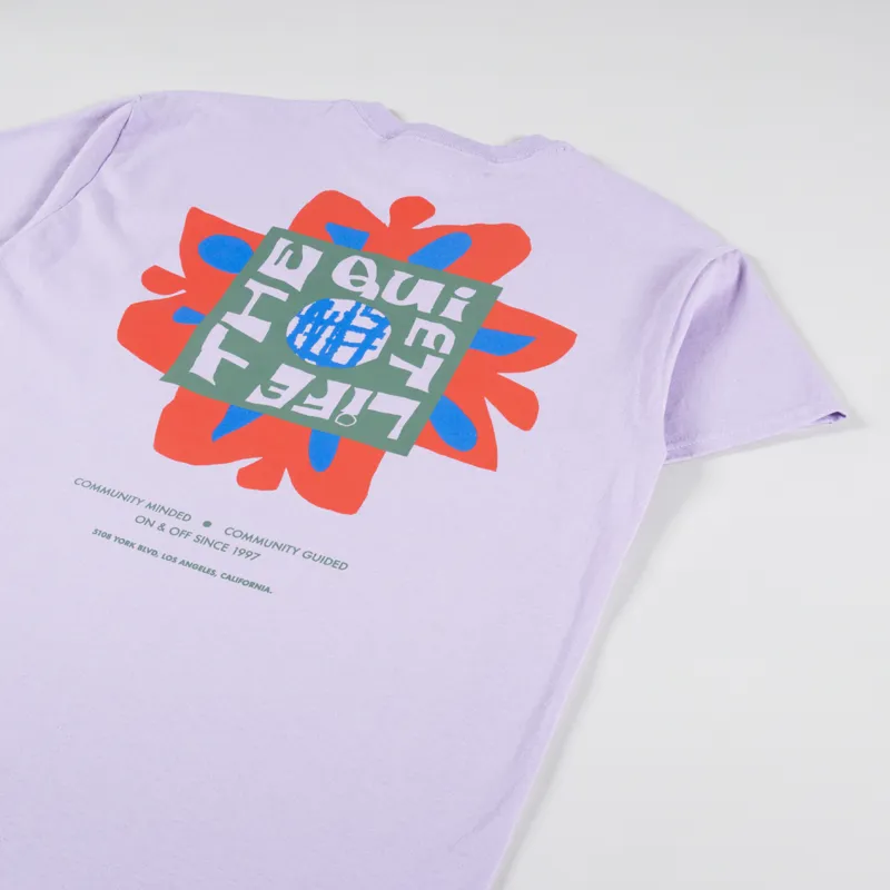 The Quiet Life Community Minded T Shirt Lavender-2