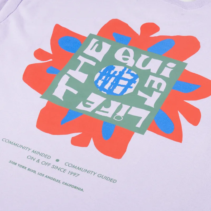 The Quiet Life Community Minded T Shirt Lavender-4