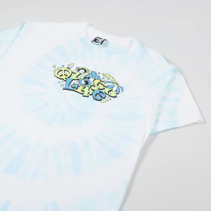 The Quiet Life Confetti T Shirt Tie Dye White-2