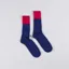 Country Of Origin Contrast Socks Blue Red