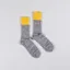 Country Of Origin Contrast Socks Grey Yellow