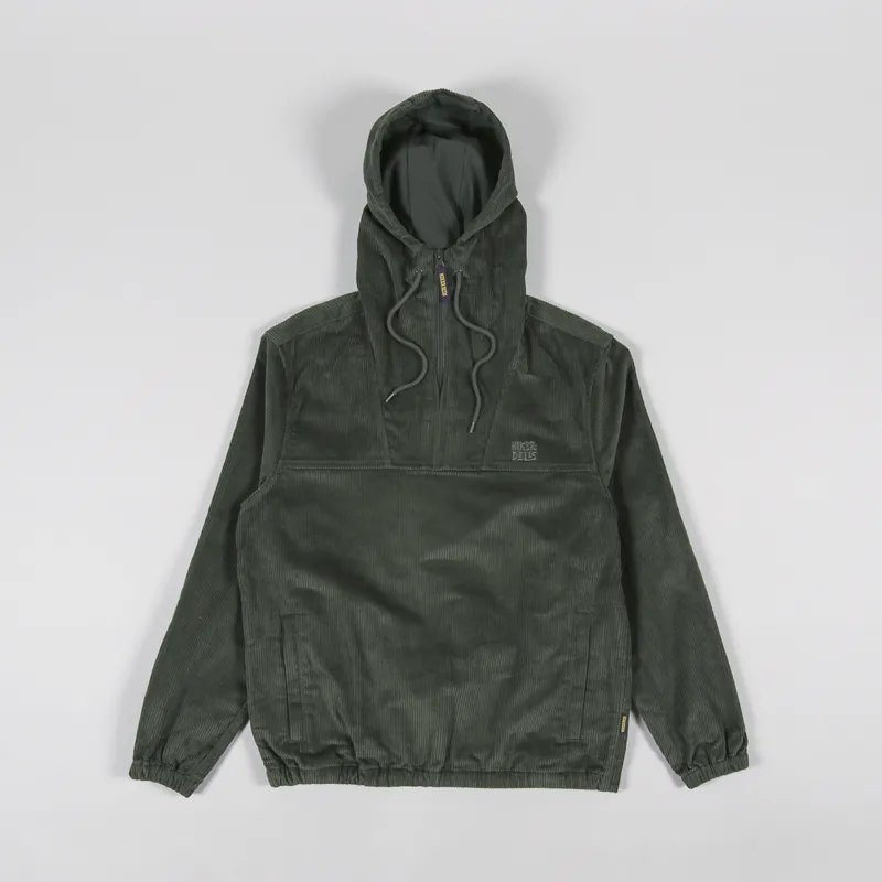 Hikerdelic Mens Pullover Conway Corduroy Smock Olive Green