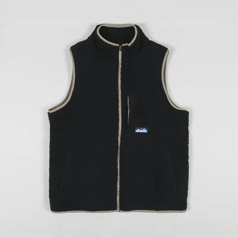 Kavu Cooper Fleece Vest Black