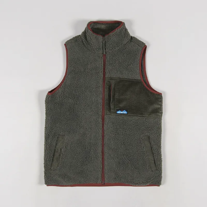Kavu Cooper Fleece Vest Moss