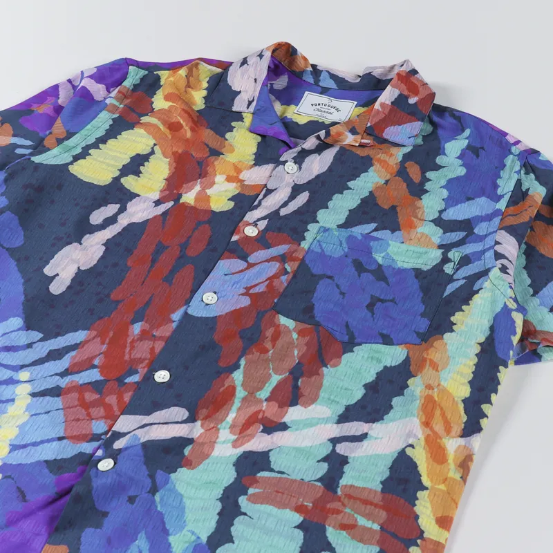 Portuguese Flannel Coral Reef Shirt Blue-1