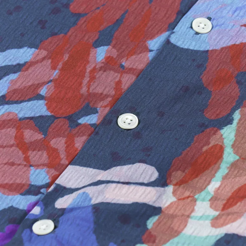 Portuguese Flannel Coral Reef Shirt Blue-2