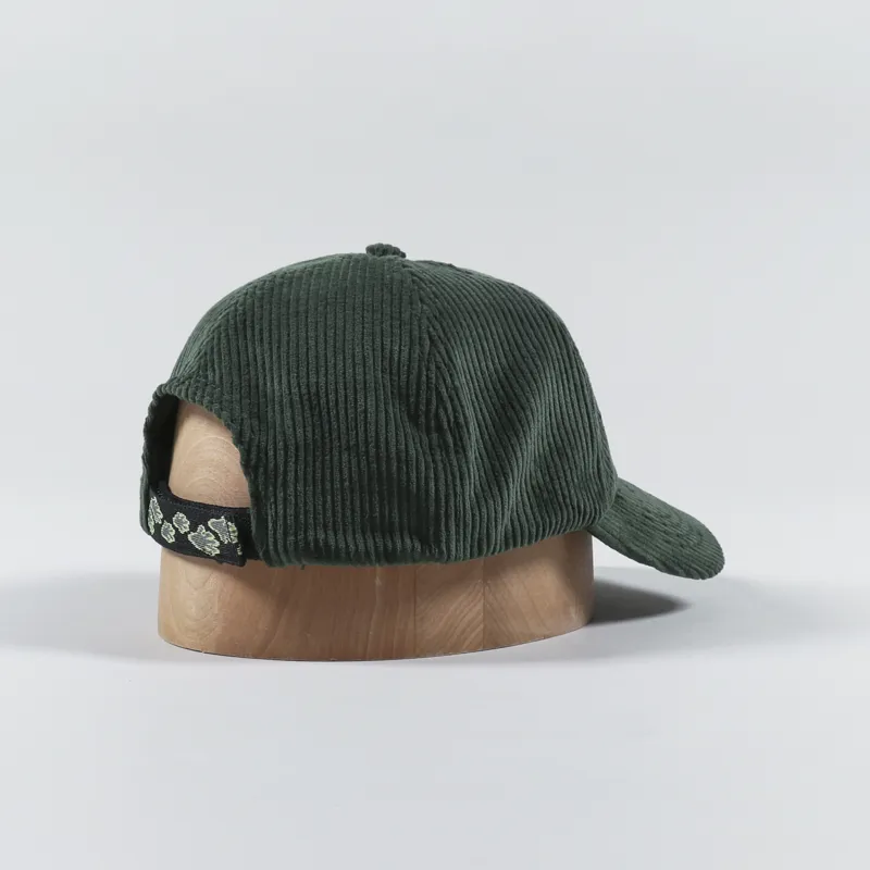 Butter Goods Cord 6 Panel Cap Forest-1