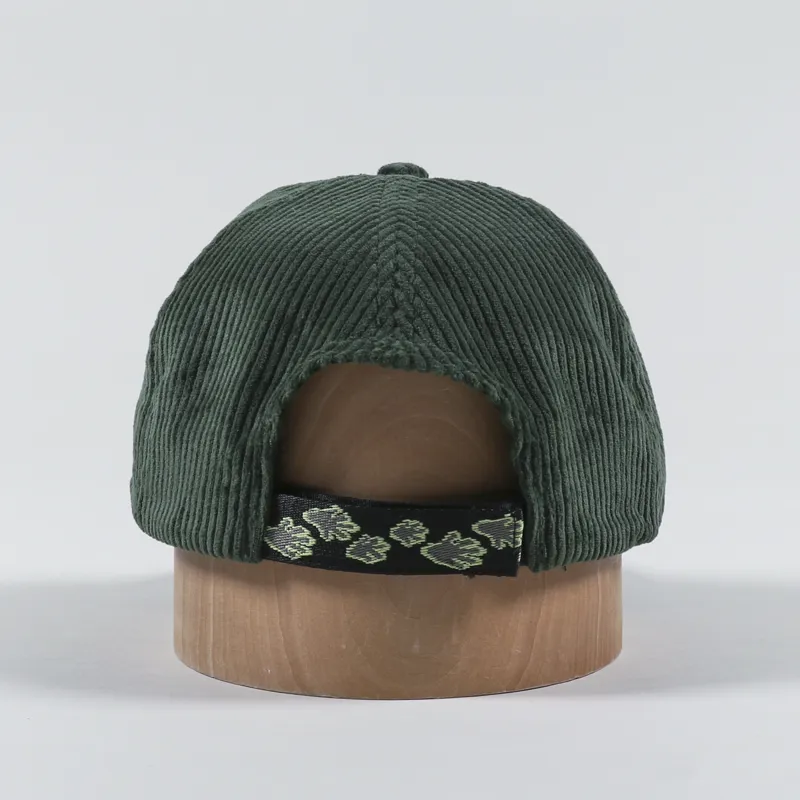 Butter Goods Cord 6 Panel Cap Forest-3