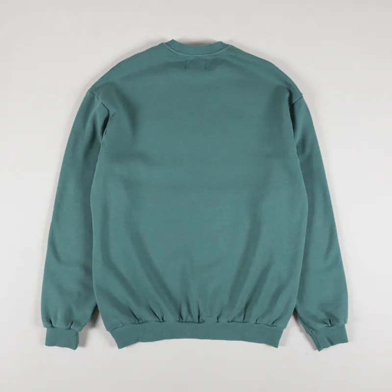 Butter Goods Cord Logo Crewneck Jungle Wood-1