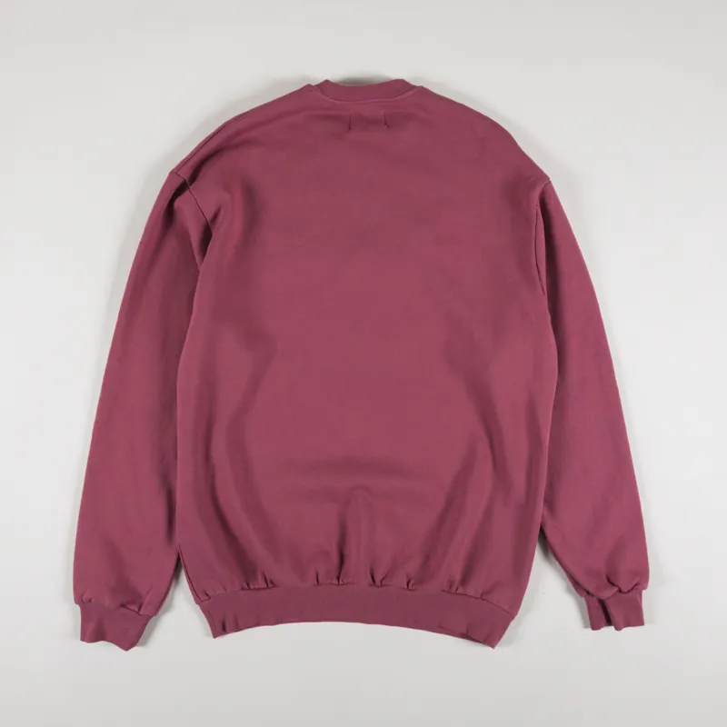 Butter Goods Cord Logo Crewneck Rhubarb