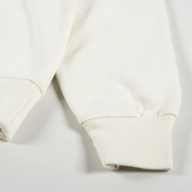 Purple Mountain Observatory Core Logo Hoody Glass Cream-3