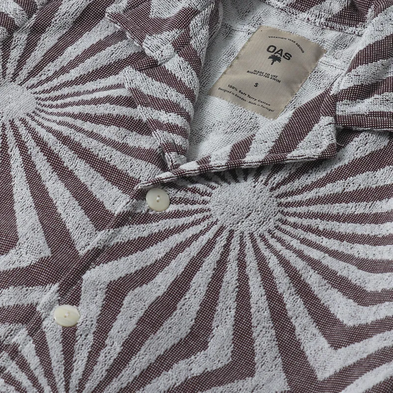 Oas Cortado Cuba Terry Shirt Brown-1