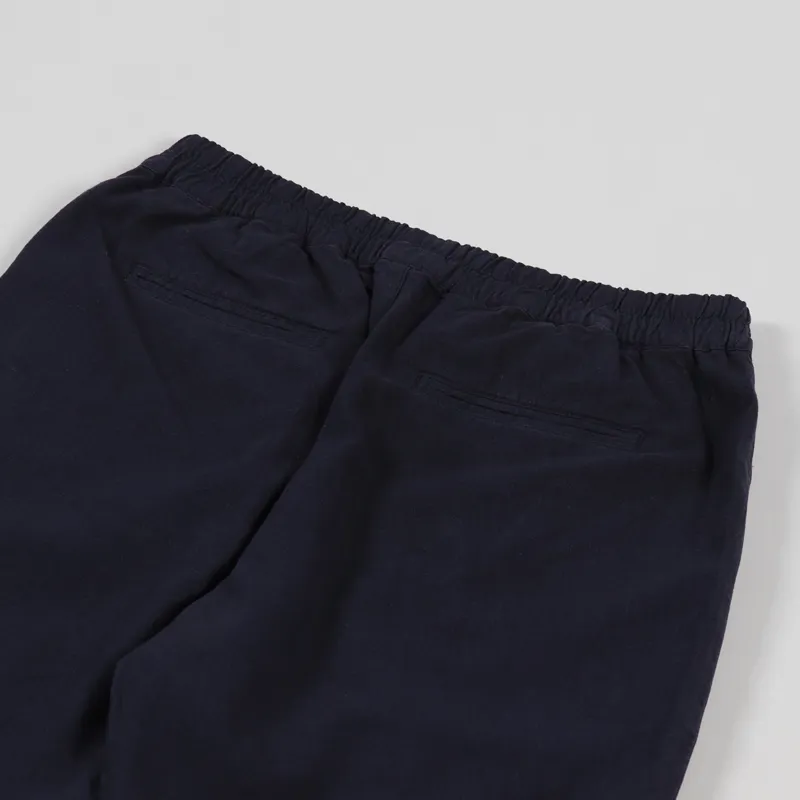 Folk Cotton Linen Short Navy-3