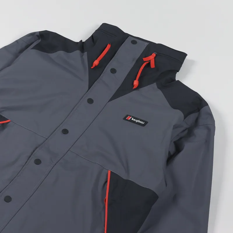 Berghaus Courmayeur Waterproof Shell Jacket Grey Volcano-4