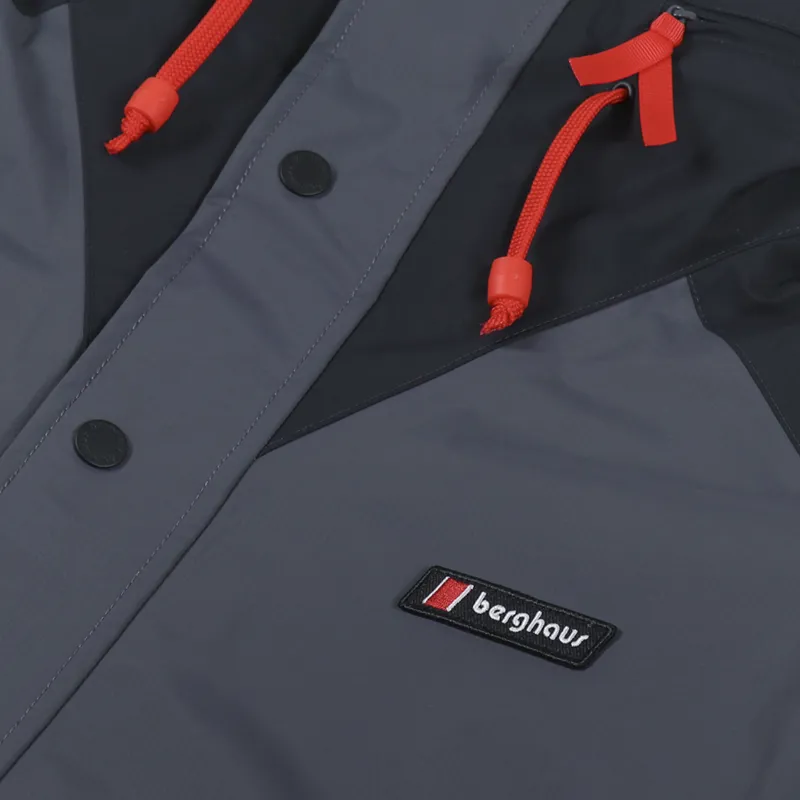Berghaus Courmayeur Waterproof Shell Jacket Grey Volcano-10