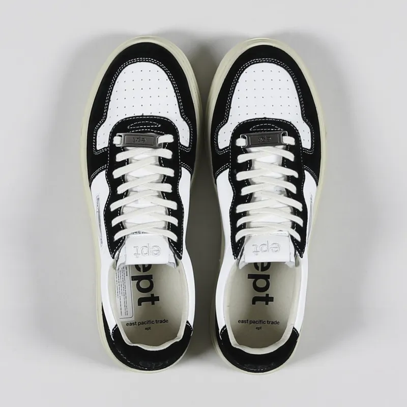 East Pacific Trade Court Shoes Off White Black-1