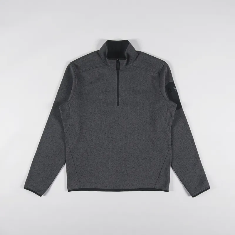 Arcteryx Mens Covert Half Zip Fleece Black Heather