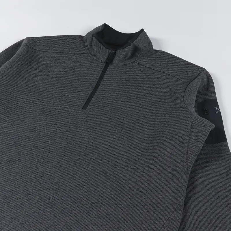 Arc'teryx Covert Half Zip Fleece Black Heather-2