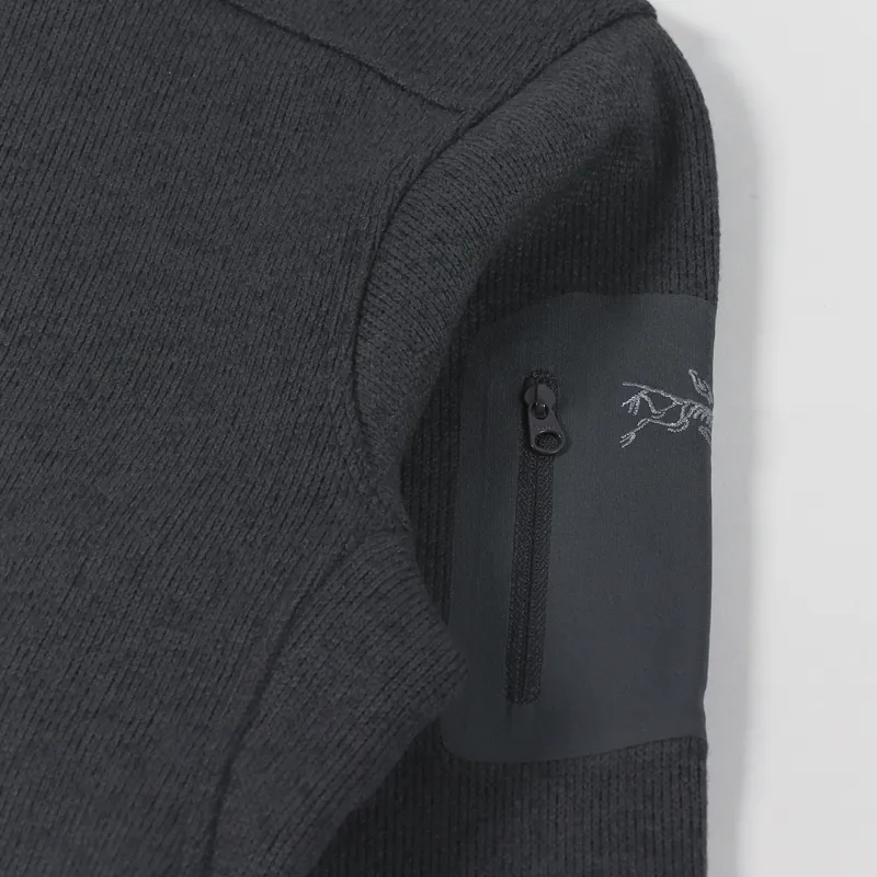Arc'teryx Covert Half Zip Fleece Black Heather-5