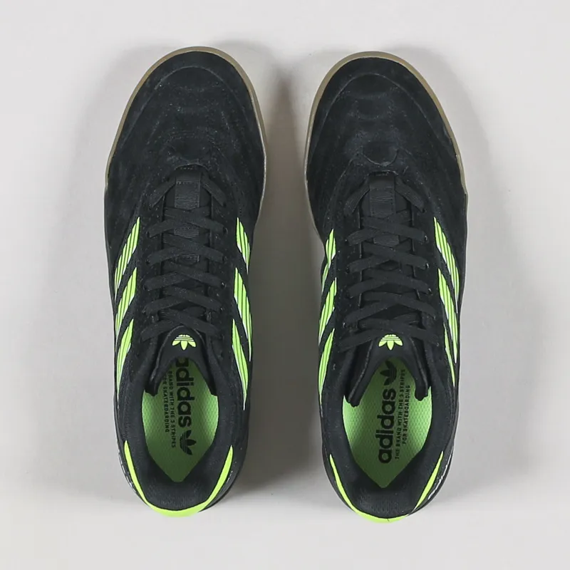 Adidas Skateboarding Copa Nationale Shoes Black Green Gum-3