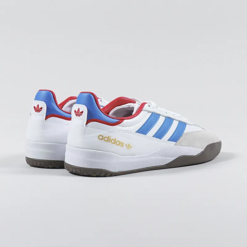 Adidas Skateboarding Copa Nationale Shoes White Blue Scarlett