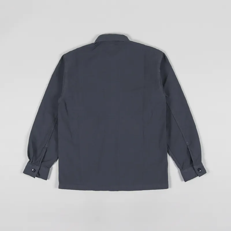 Stan Ray CPO Shirt Navy Sateen-1