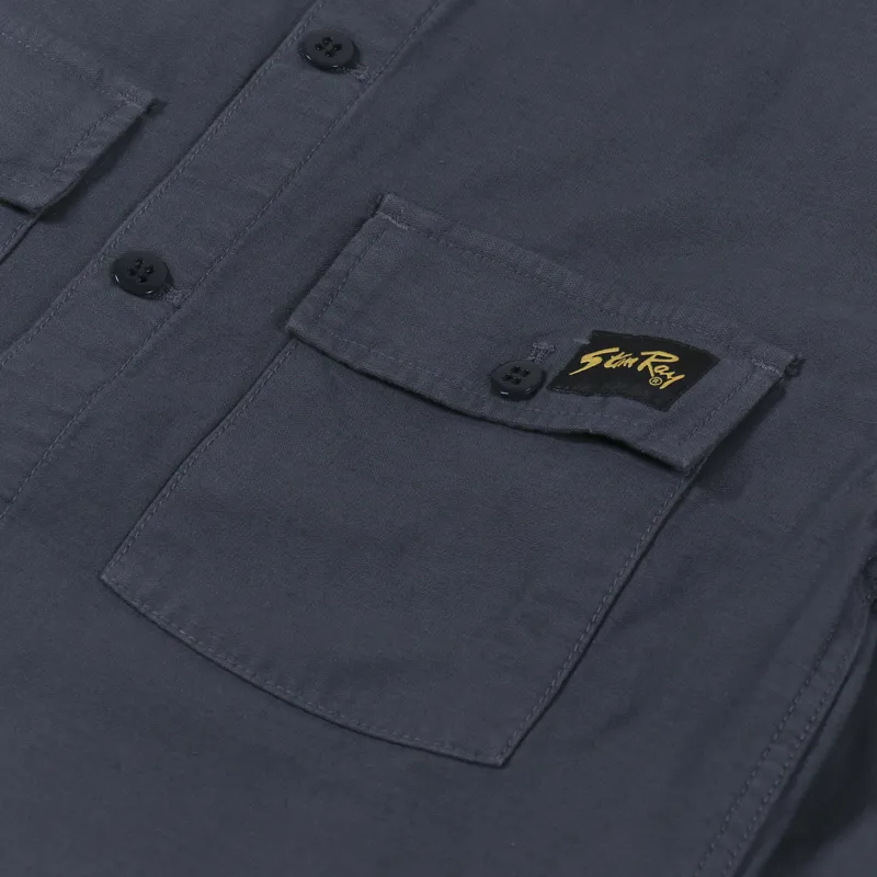 Stan Ray CPO Shirt Navy Sateen-7