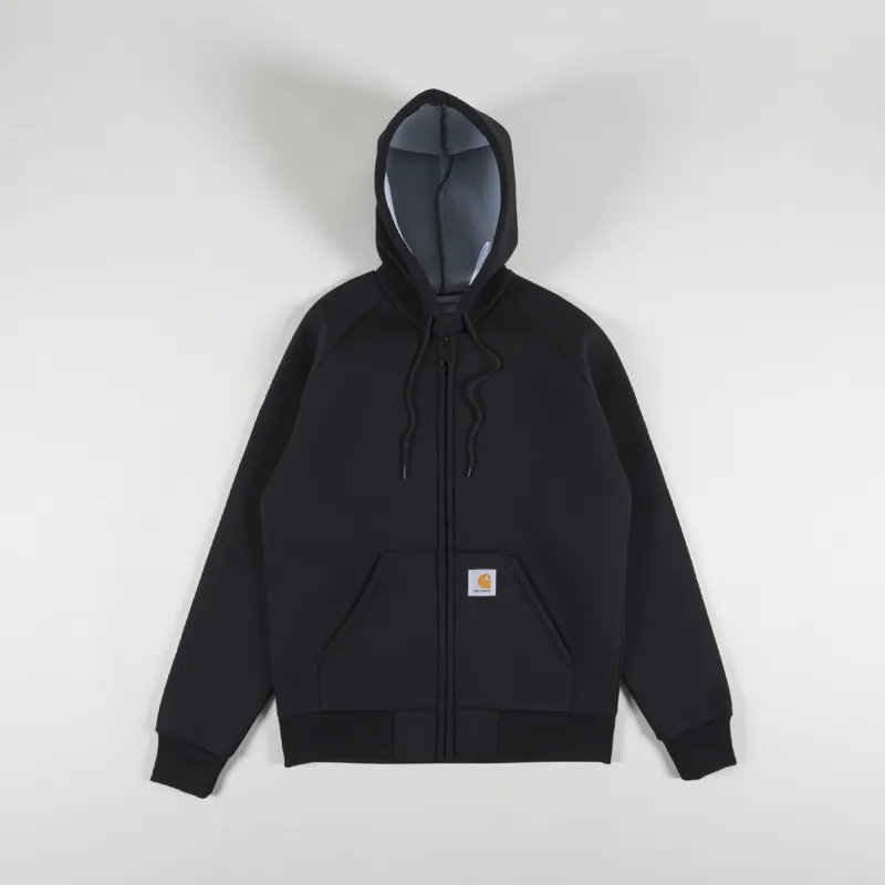 Carhartt WIP Workwear Mens Car-Lux Hooded Jacket Black Grey