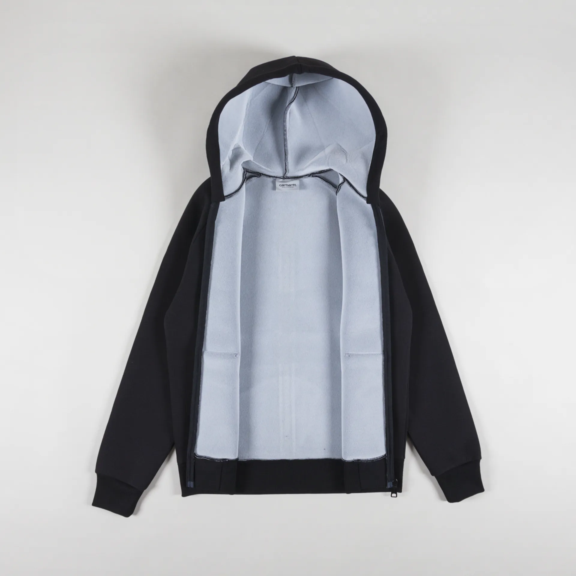 Carhartt WIP Workwear Mens Car-Lux Hooded Jacket Black Grey