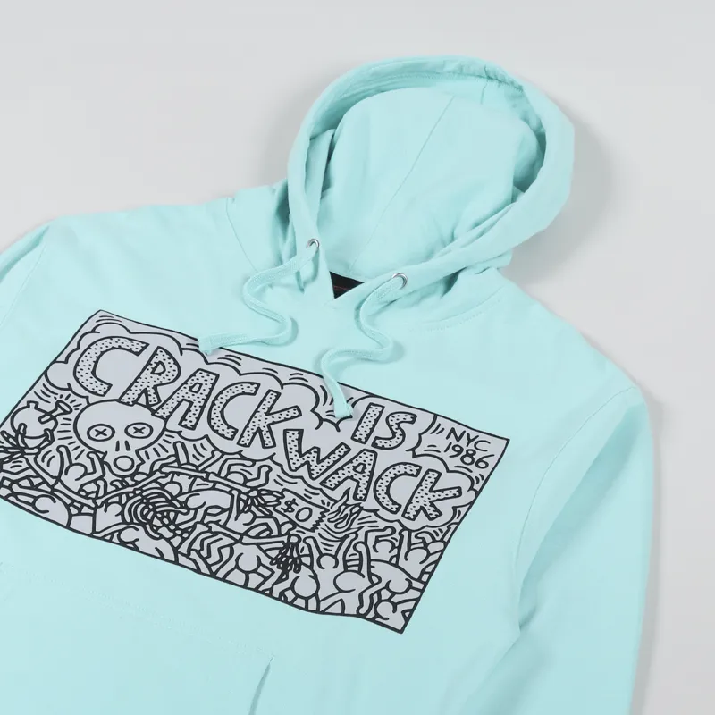 Diamond x Keith Haring Crack Is Wack Hoodie Diamond Blue-2