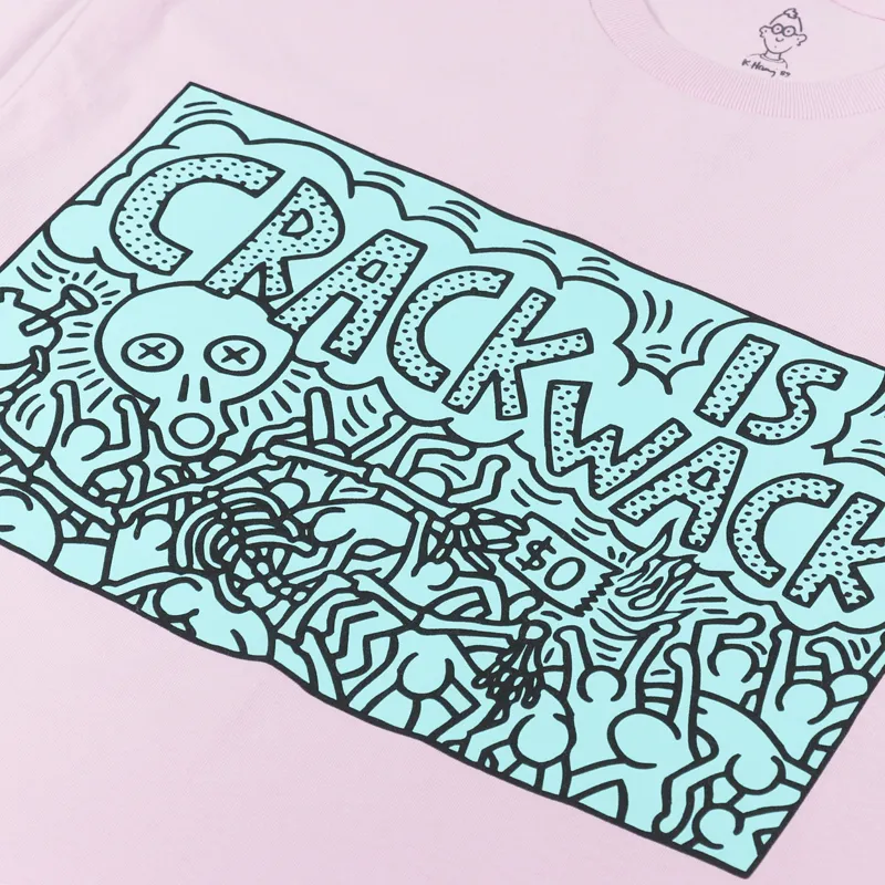 Diamond x Keith Haring Crack Is Wack T Shirt Neon Pink-1