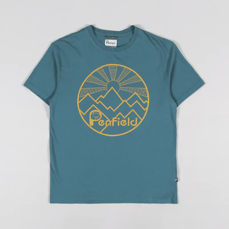 Penfield Circular Sun Mountain T Shirt Dragonfly