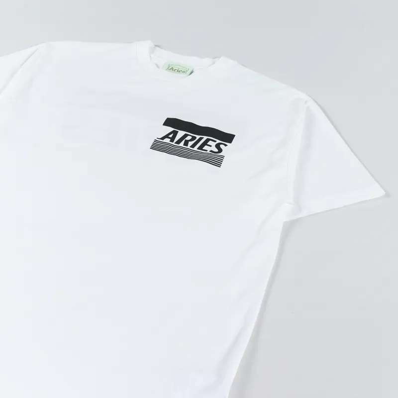 Aries Arise Mens Short Sleeve Credit Card T Shirt White