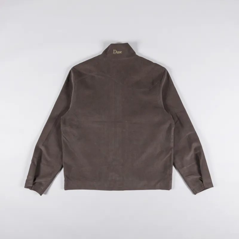 Dime Corduroy Cargo Jacket Chocolate-2