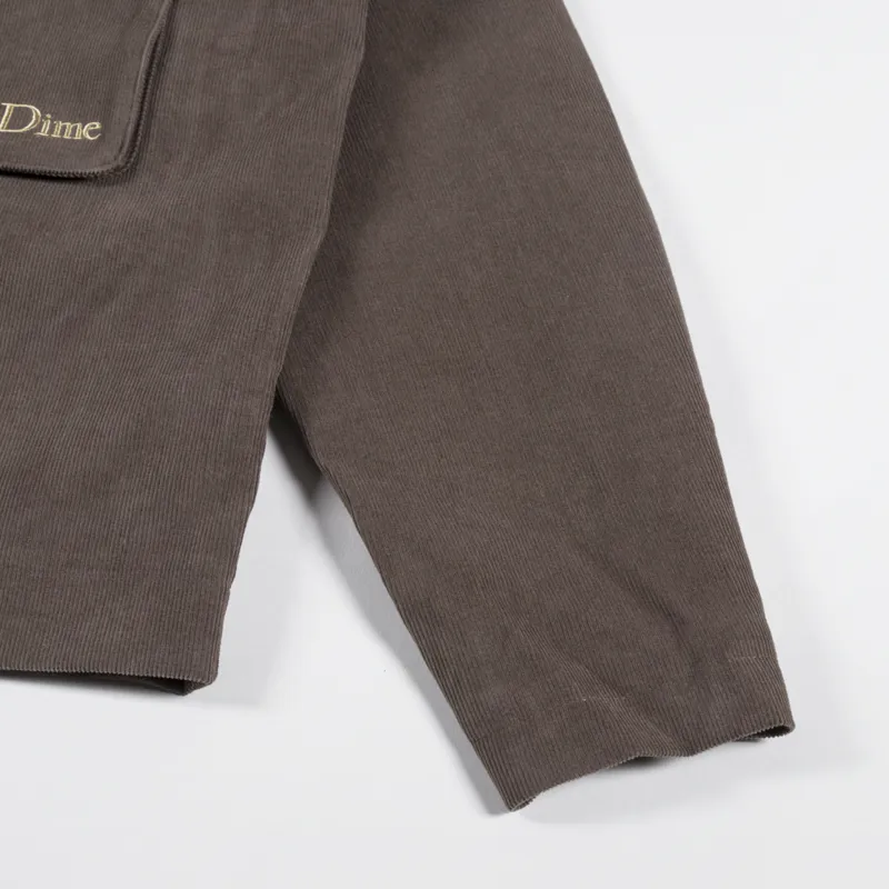 Dime Corduroy Cargo Jacket Chocolate-7