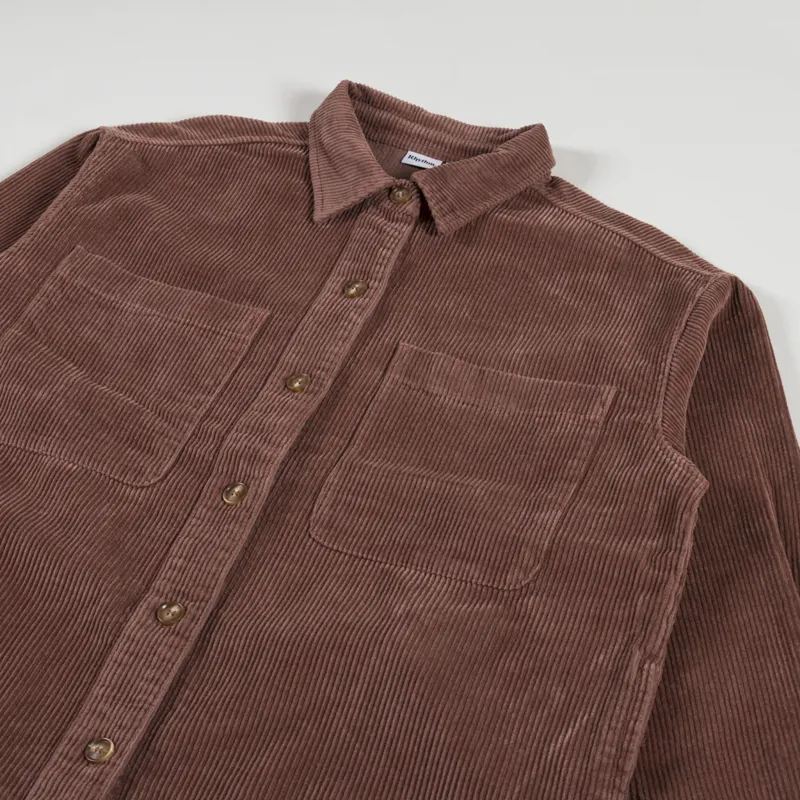 Rhythm Womens Cord Oversized Shacket Chocolate-5