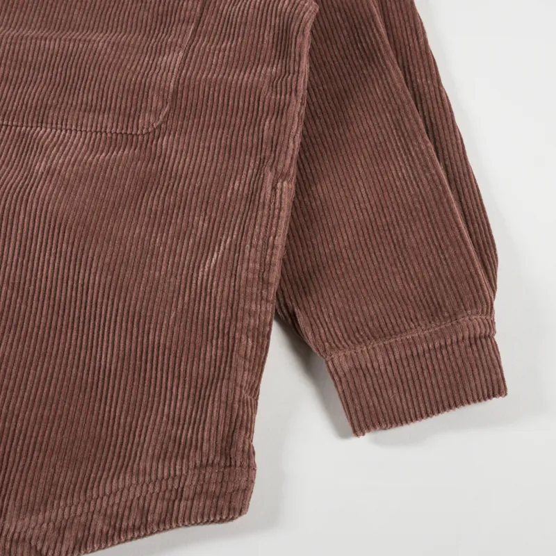 Rhythm Womens Cord Oversized Shacket Chocolate-6