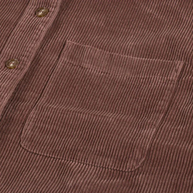 Rhythm Womens Cord Oversized Shacket Chocolate-7