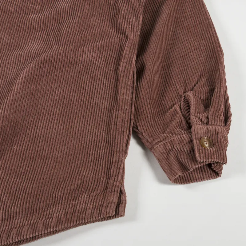 Rhythm Womens Cord Oversized Shacket Chocolate-10