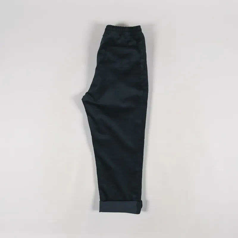 FrizmWORKS Cord Relax Set-Up Two Tuck Pants Navy-2